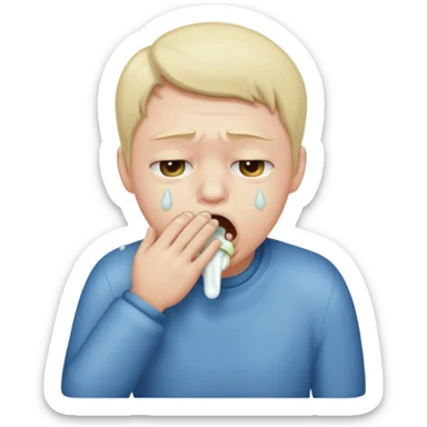Face vomiting sticker