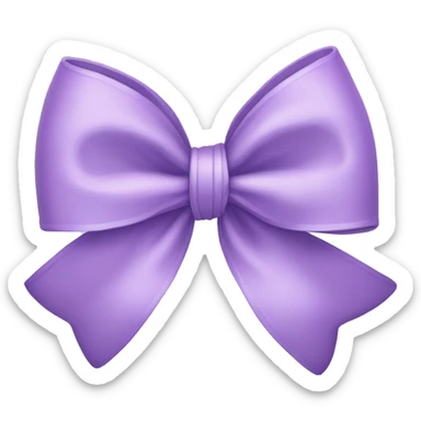 lilac bow sticker