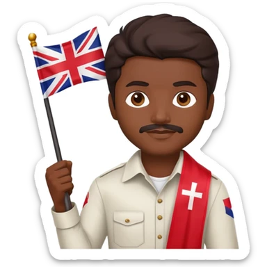 Thalapathy with TVK flag sticker