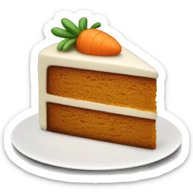 Carot cake sticker