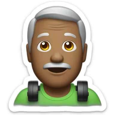 middle aged men with xbox controller playing video games sticker