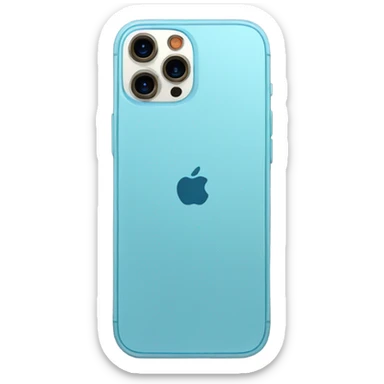 iPhone 13 Pro in light blue colour sticker