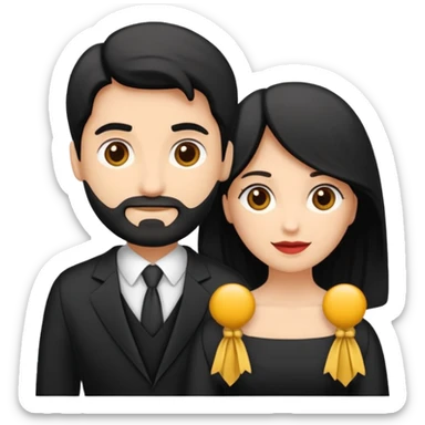 Crie uma figurinha pra stories de uma biblia aberta e um casal lendo (homem loiro e mulher branca cabelos pretos baixinha) sentados de costas o homem é loiro e a mulher branca do cabelo preto  sticker