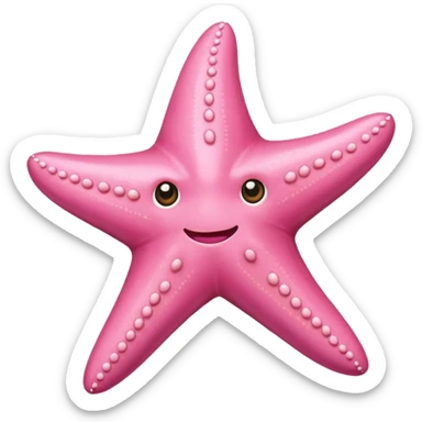  pink starfish sticker