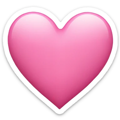 Pink heart sticker