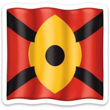 Aboriginal flag sticker