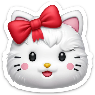 As un emoji de Hello Kitty más parecido  sticker