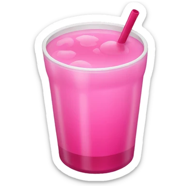 Pink drink sticker