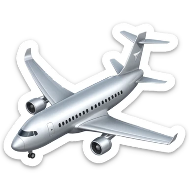 airplane iso view sticker