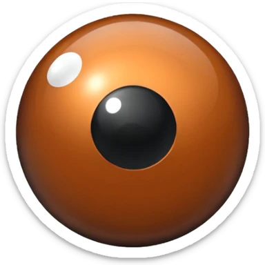 bronze opaque 8 ball sticker