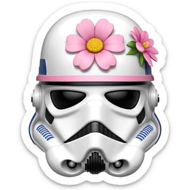 storm trooper flower sticker