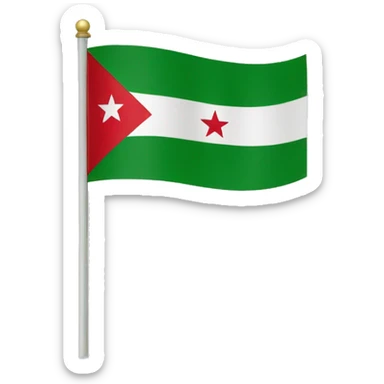 flag of Syrie Green version sticker
