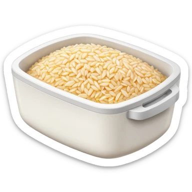 a pack of microwaveable rice WITHOUT a face sticker