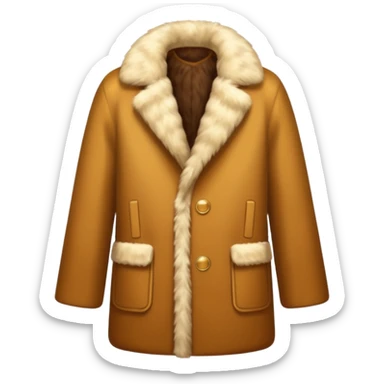 A luxurious fur coat sticker