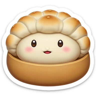 dumpling bun (no face) sticker