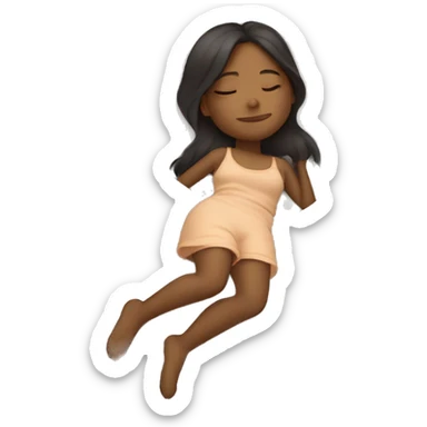 A girl sleeping  sticker