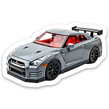 Fait moi une nissan gtr couleur Carbon en lego sticker
