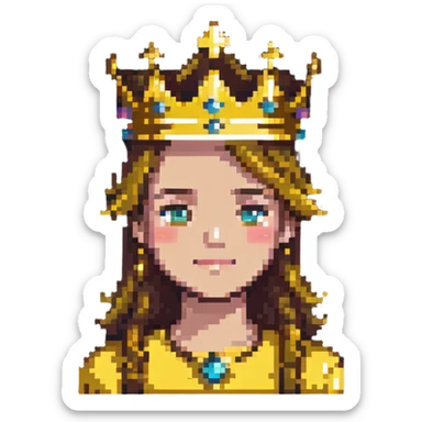 god mode avatar with golden glow and crown sticker