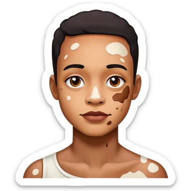 A person with vitiligo  sticker