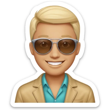 make a vegas emoji simpke face  sticker