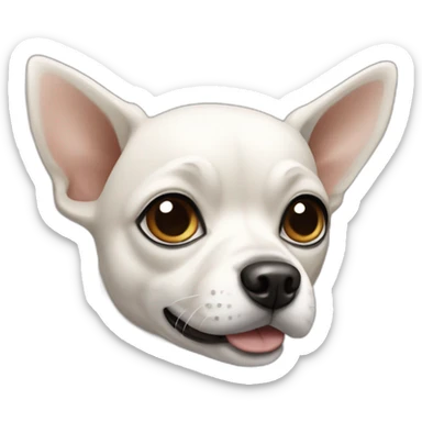 black-white-chiwawa-dog sticker