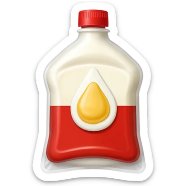 bustina monoporzione di maionese e ketchup sticker