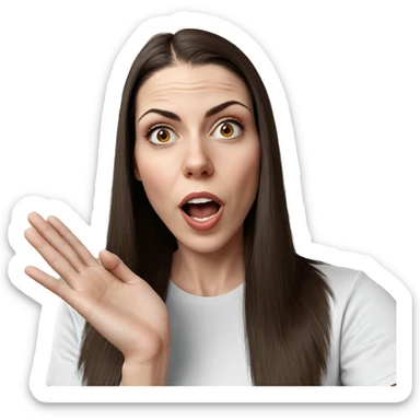 realistic portrait of girl sticker