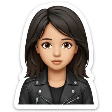 camila cabello wear leather jacket sticker