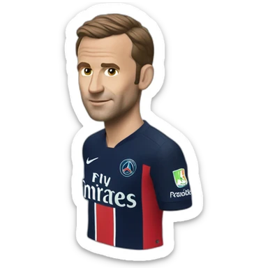 Macron with psg jersey sticker