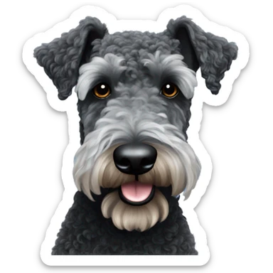 Kerry blue terrier sticker