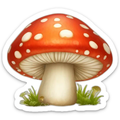 Amanita muscaria sticker