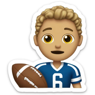 Me watching a football game sticker