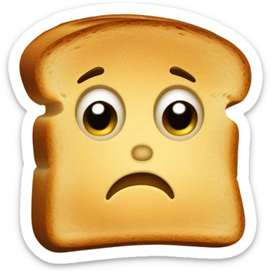 angry toast sticker