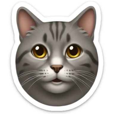 empreinte de chat sticker