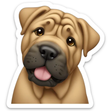 shar pei sticker