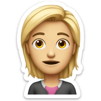 very crazy and upset teacher sticker