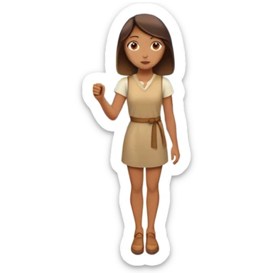 woman standing in front of a long road, looking forward with confidence—behind her, multiple closed doors symbolizing rejection, but one door ahead is glowing, representing the path forward. In her hand, she holds a small bright light, symbolizing her knowing—her guide. sticker