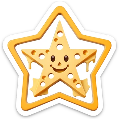 cheese occult pentagram sticker