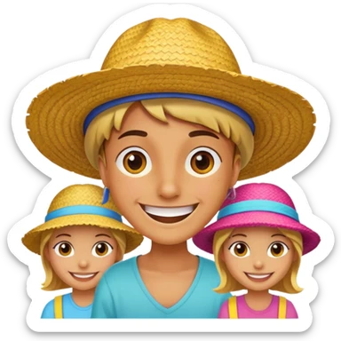 One peice strawhat crew emoji sticker