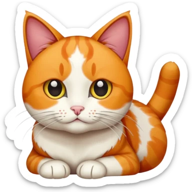 Calico cat wlh is drawing sticker