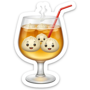 dumpling and soda  sticker