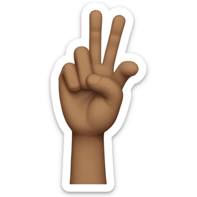 man with arm crossing face other arm in air sticker