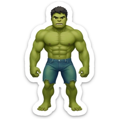 Hulk with full body sticker
