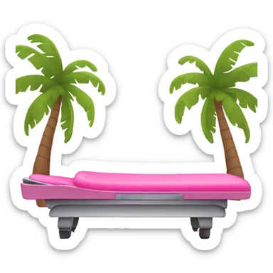 Pink tanning bed  sticker