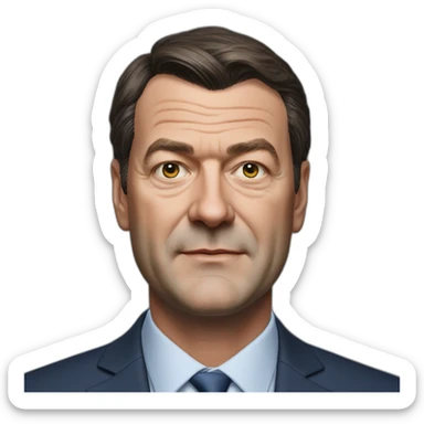 Markus Söder hyperrealistic sticker
