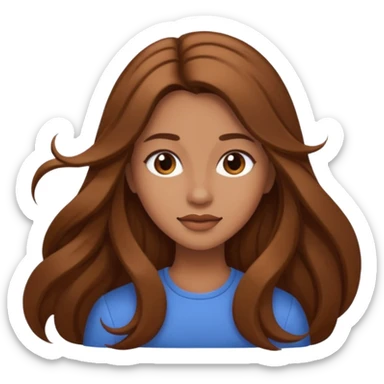 flipping hair emoji sticker