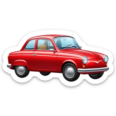Coche rojo sticker