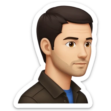 padre de perfil sticker