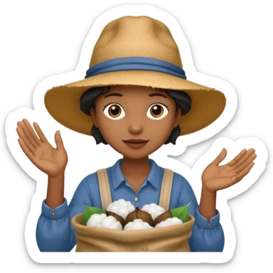 black cotton picker with wix sticker