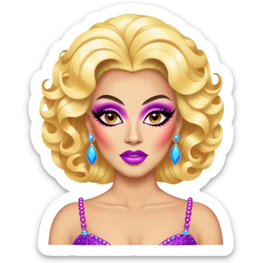 A gay drag queen sticker